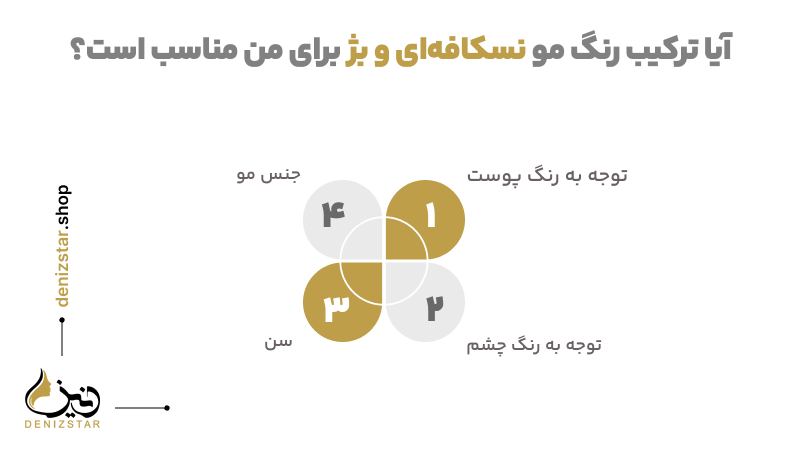 آیا ترکیب رنگ موی نسکافه‌ای و بژ برای من مناسب است