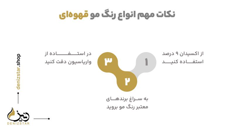 نکات مهم انواع رنگ موی قهوه‌ای
