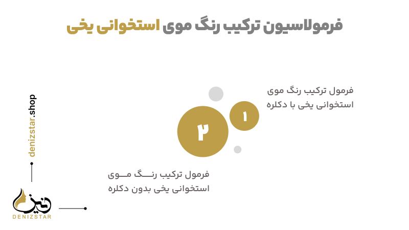 فرمولاسیون ترکیب رنگ موی استخوانی یخی