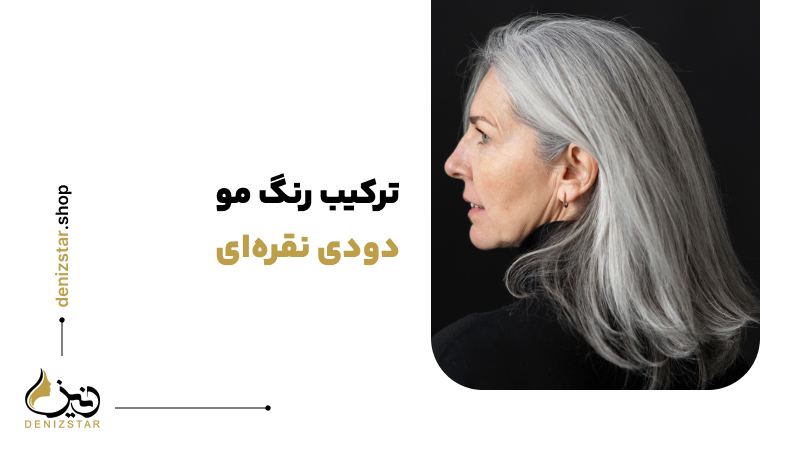 ترکیب رنگ مو دودی نقره‌ای