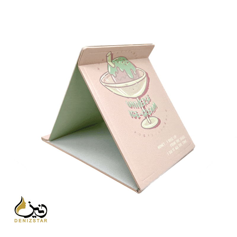 آینه آرایشی رومیزی مدل کتابی